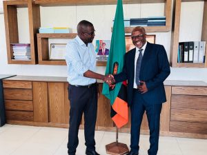 Minister of Health Dr. Roma Chilengiand NAC Director General Dr. Kebby C. Musokotwane